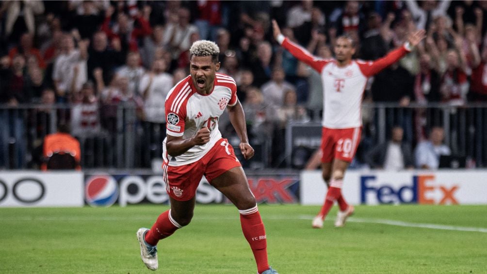 Gnabry tras el segundo gol del partido