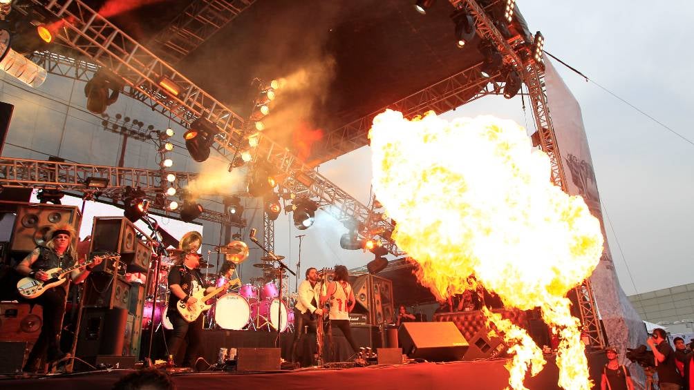 Moderatto durante un show