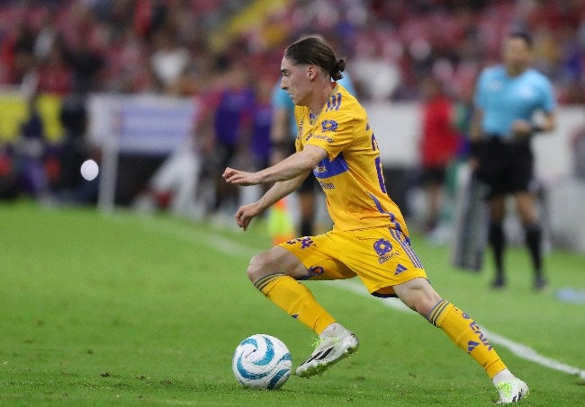 Marcelo Flores durante el partido vs Atlas