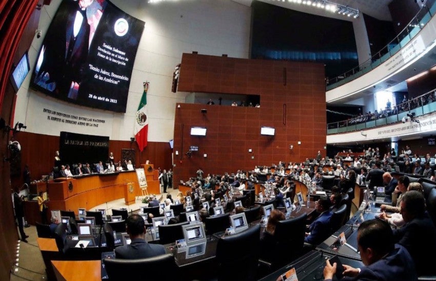 Sesión en curso en el Senado