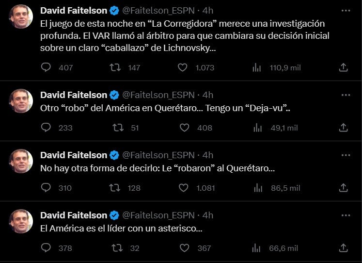 Faitelson explotó contra el arbitraje 