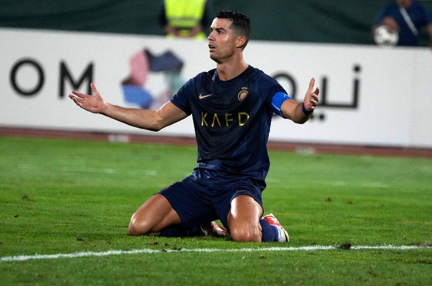 CR7 en un partido de Al-Nassr