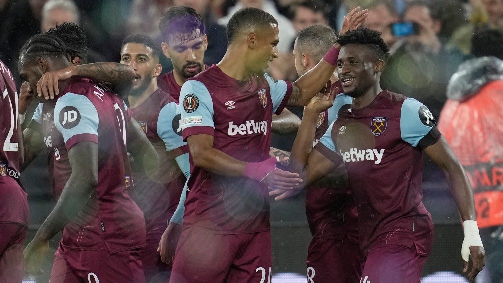 West Ham en celebración de gol