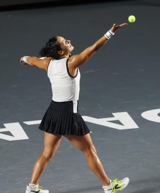 Martina Trevisan durante el partido