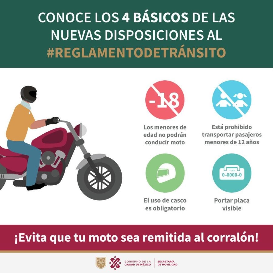 Cuatro reglas esenciales para los motociclistas 