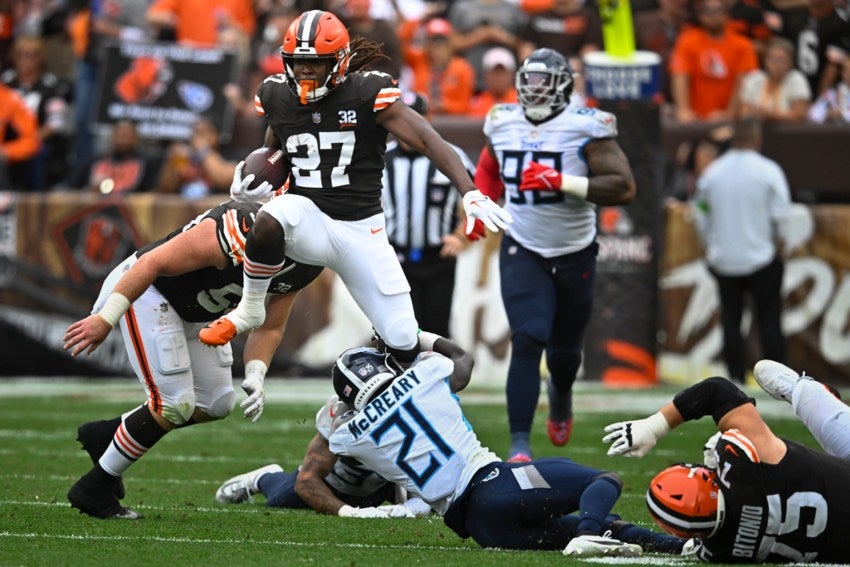 Jugada en ofensiva de los Browns 