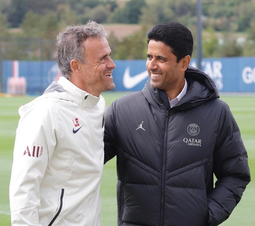 Luis Enrique y Al-Khelaifi