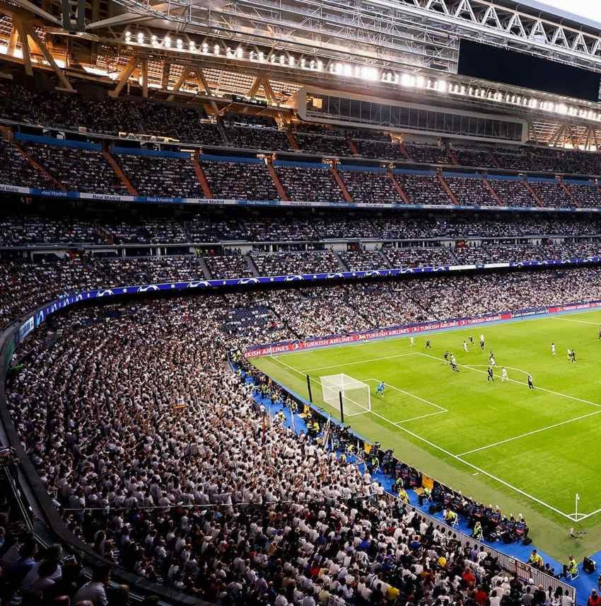 Las gradas del Bernabéu 