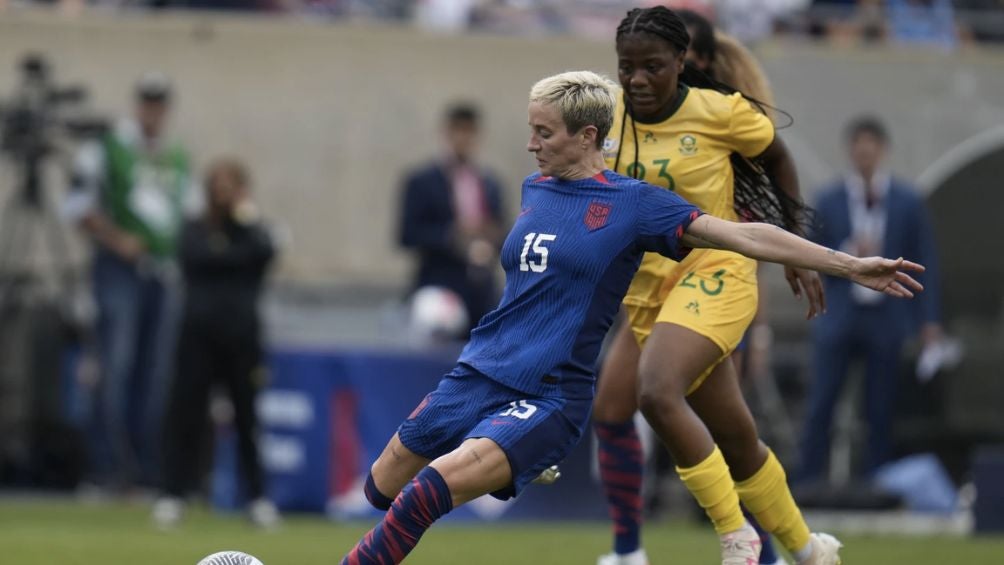 Megan Rapinoe durante el juego ante Sudáfrica