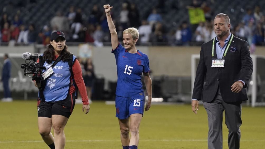 Rapinoe tras haberse terminado el encuentro