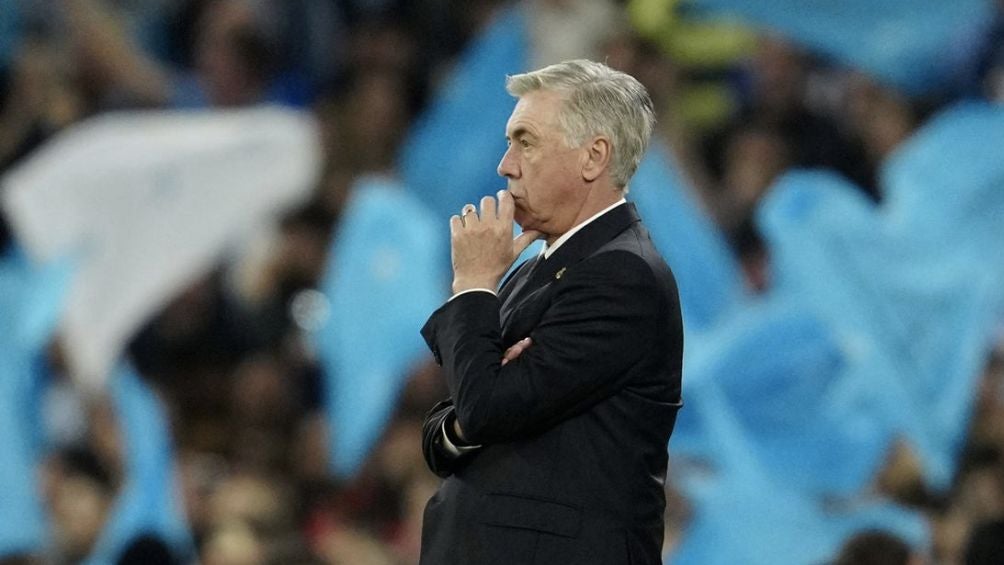 Ancelotti durante un partido con el Madrid