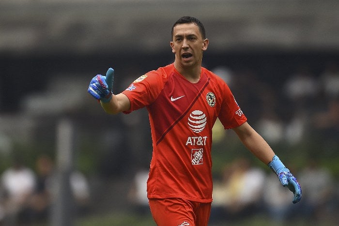 Marchesín en un partido de América