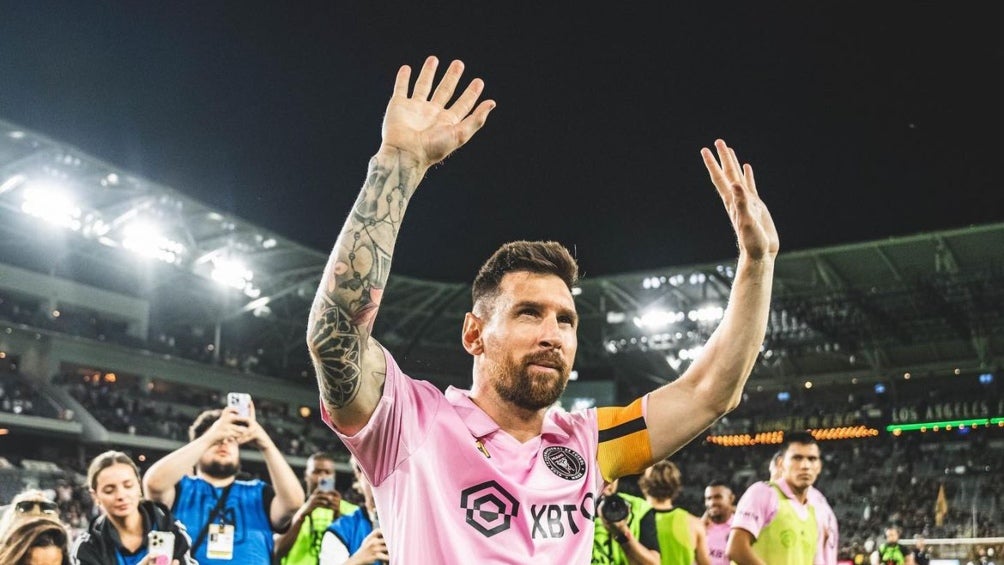 Messi en partido contra el LAFC