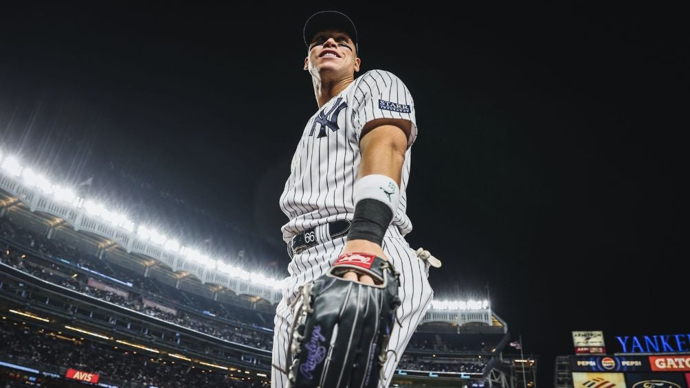 Aaron Judge durante un juego de temporada regular