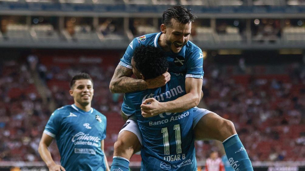 Nico Benedetti celebrando un gol del Mazatlán