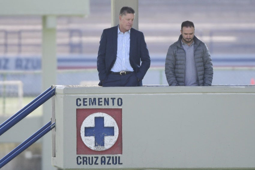 Ricardo Peláez como directivo de Cruz Azul