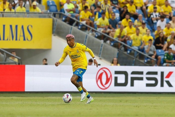 Julián jugando con UD Las Palmas 