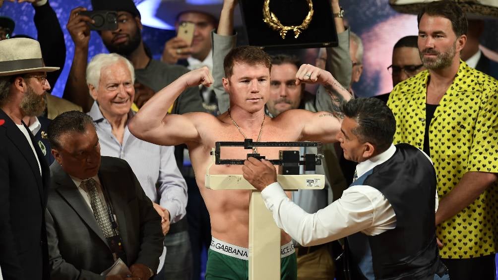 Canelo venció la báscula 