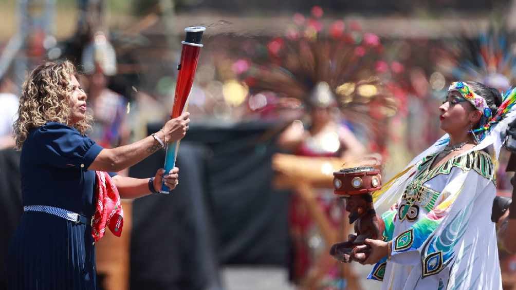 María José Alcalá Izguerra encendió la Flama