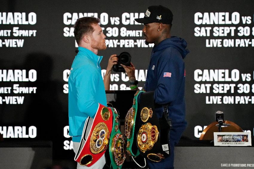 Canelo y Charlo previo a su enfrentamiento en Las Vegas