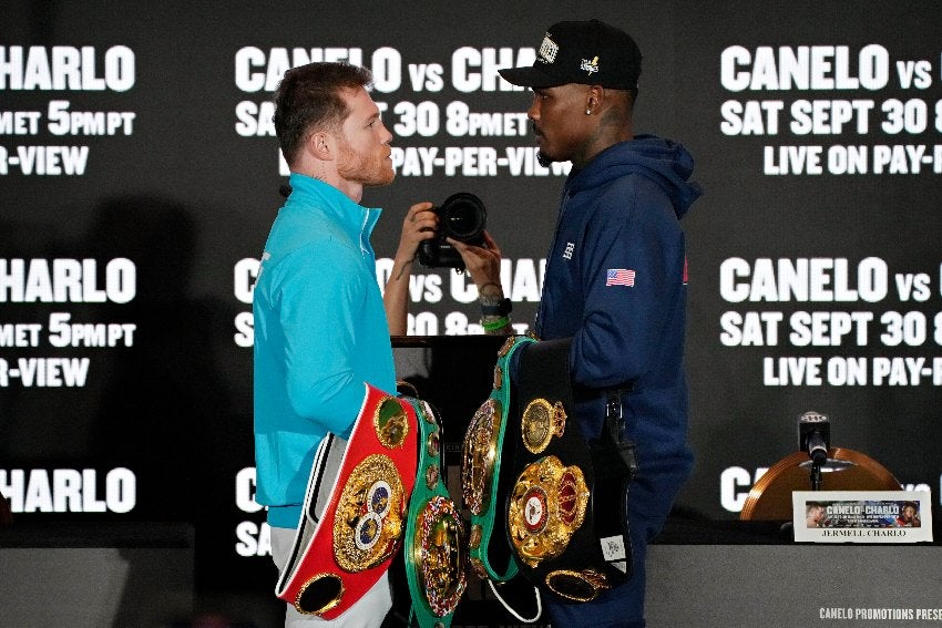 Canelo y Charlo previo a su pelea en Las Vegas