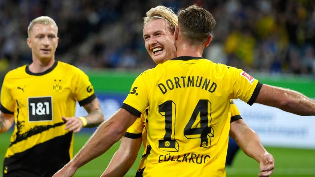 Füllkrug durante la celebración de su gol contra el Hoffenheim