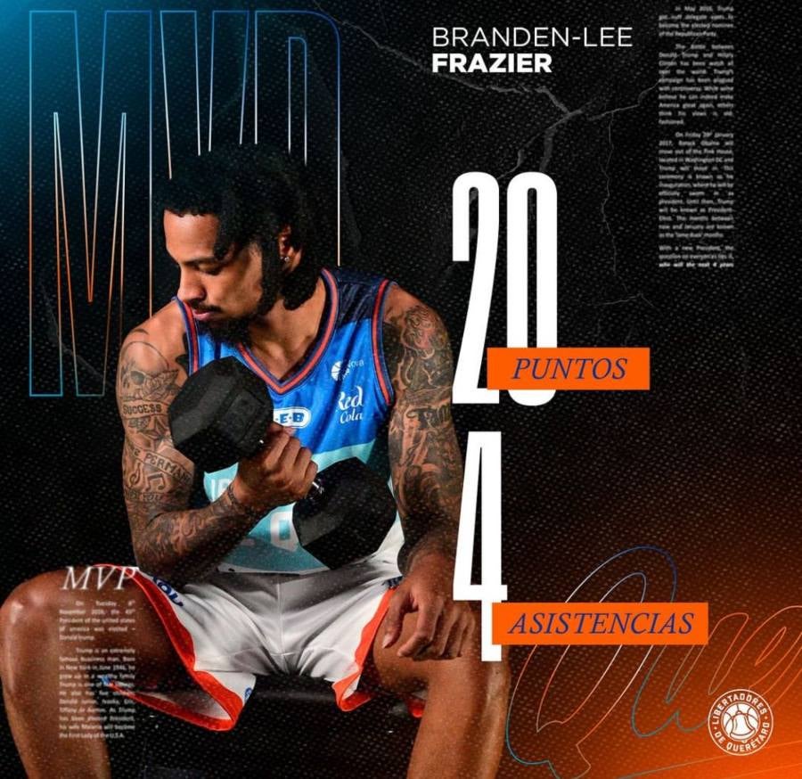 Brandon Lee Frazier, MVP del partido