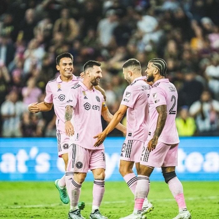 Messi jugando con el Inter Miami 