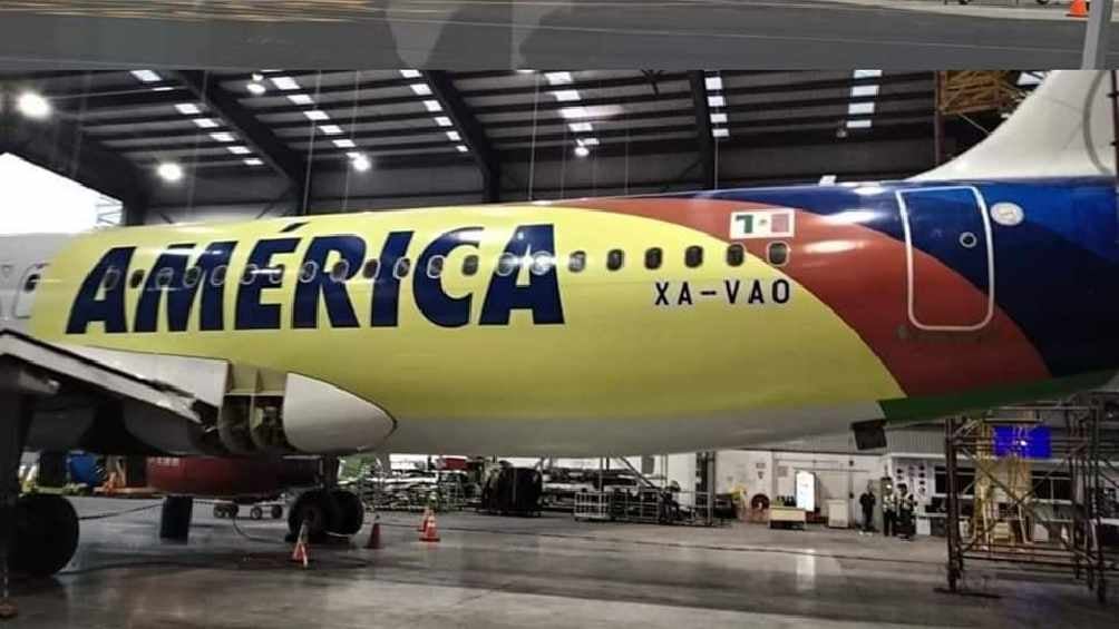 ¡Estrenarán transporte! América presumió el nuevo avión del equipo