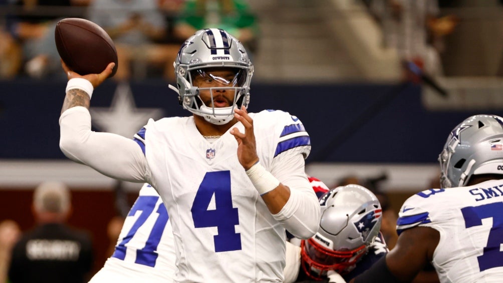 Prescott en partido de la NFL