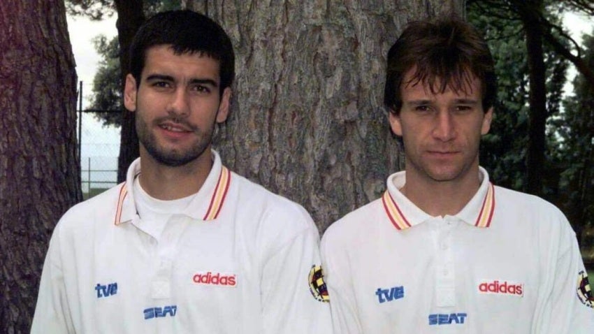 Alfonso y Guardiola en Selección