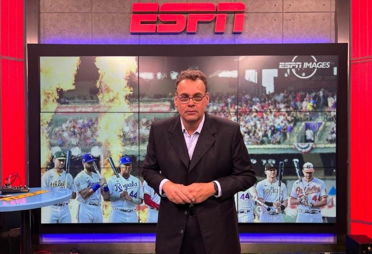 David Faitelson durante un programa de ESPN