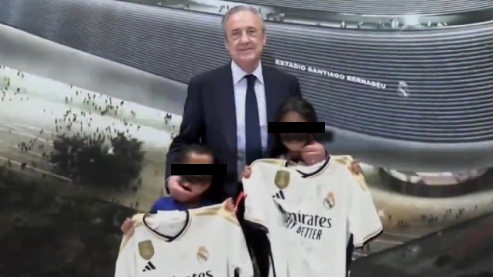 Florentino y los menores en el estadio 