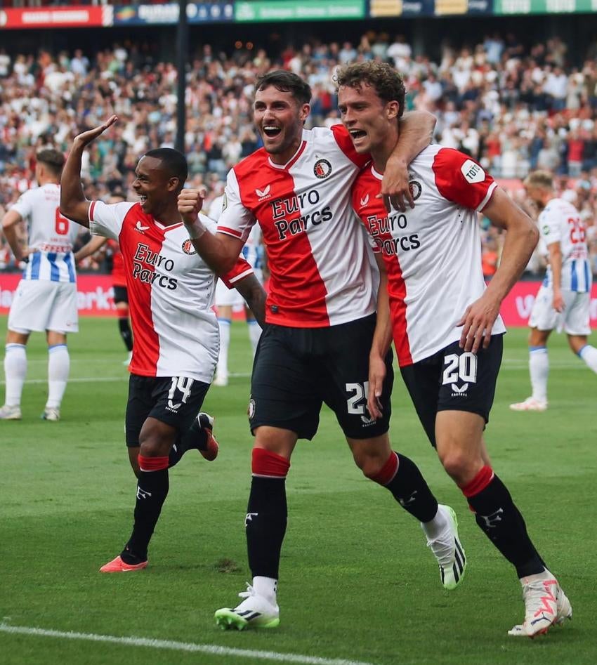 Festejo del equipo de Feyenoord