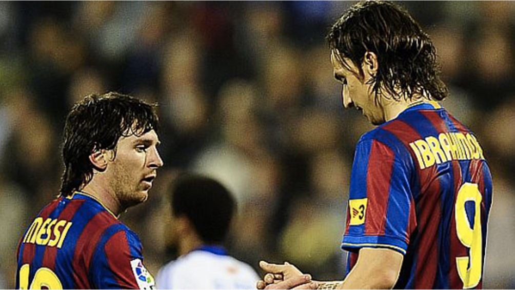 Zlatan junto a Messi