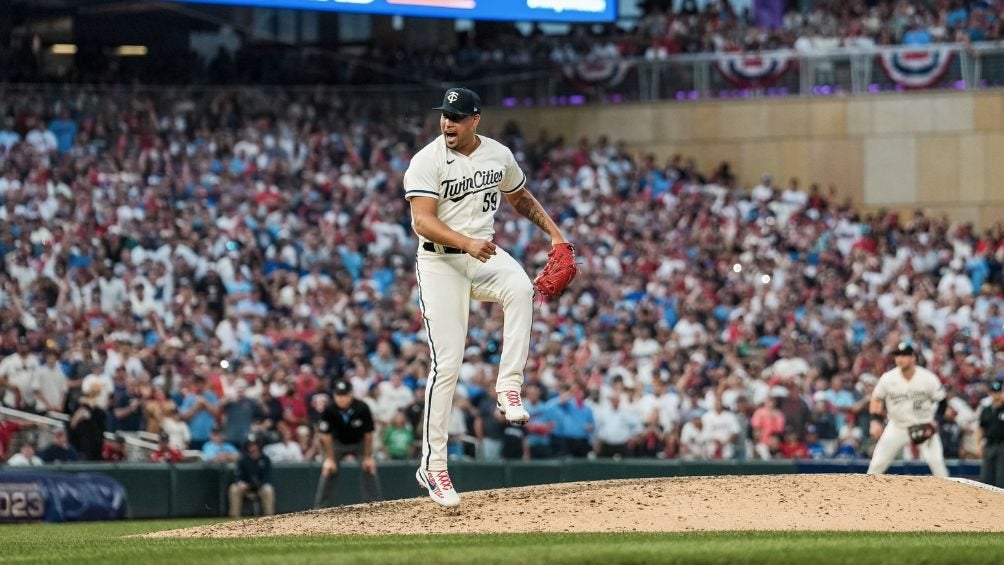 El pitcher de los Twins en la lomita