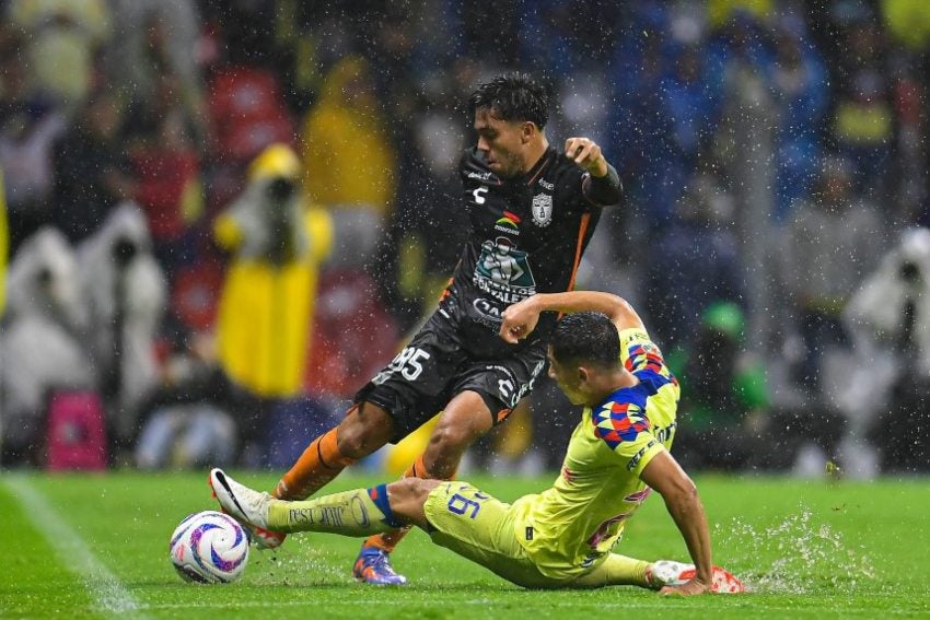 En la victoria ante Pachuca en el Azteca