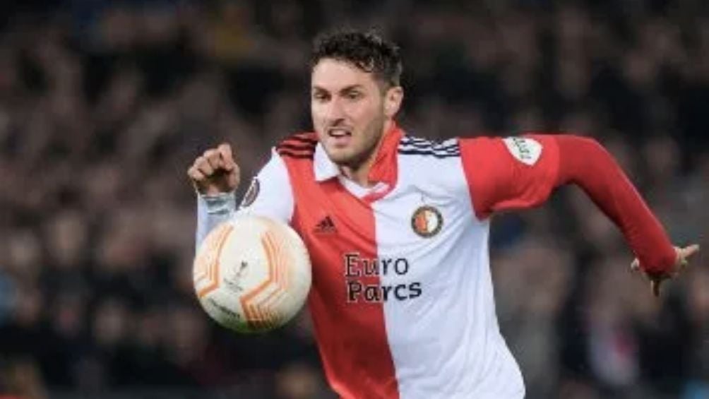 'Chaquito' durante un partido con Feyenoord