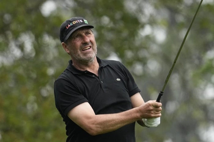 Jose Maria Olazabal disputando la Ryder Cup 