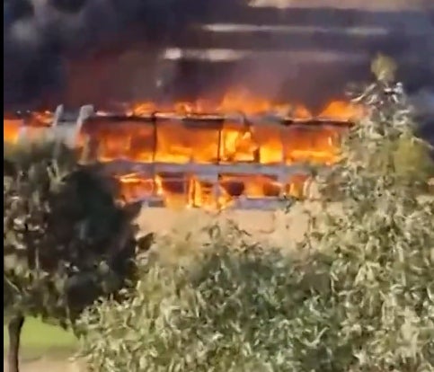 Campo de golf sufrió un incendio 