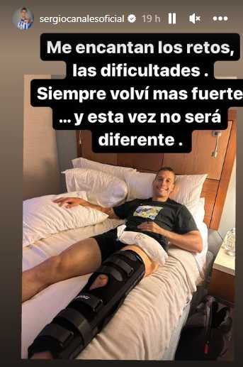 Sergio Canales compartió un mensaje en Instagram tras su operación