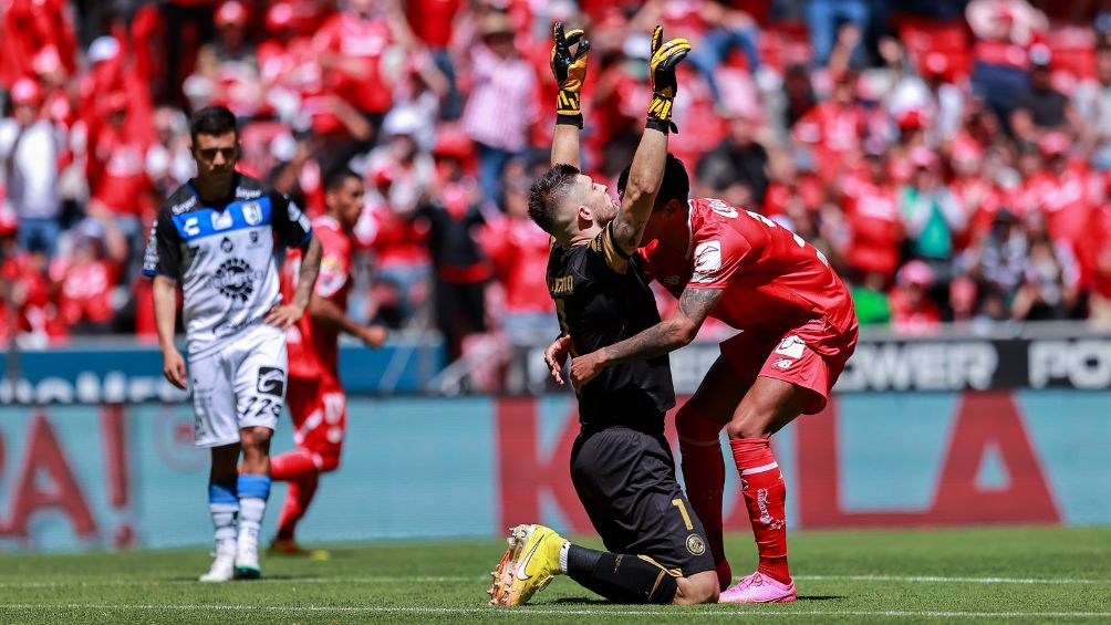 Volpi celebra el gol ante Querétaro