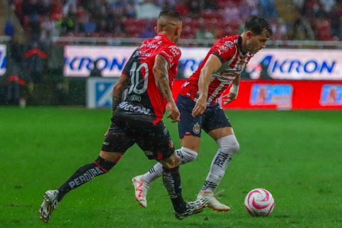 Lozano durante el partido