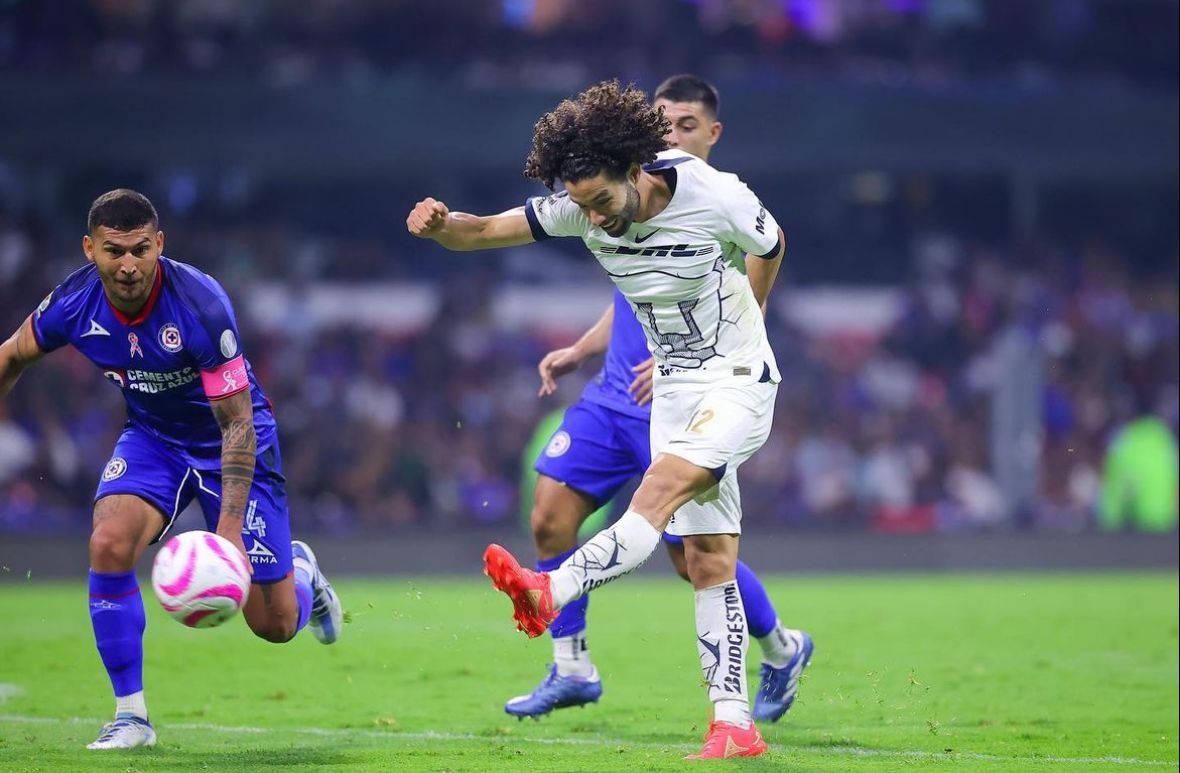 Pumas venció a Cruz Azul en el Estadio Azteca