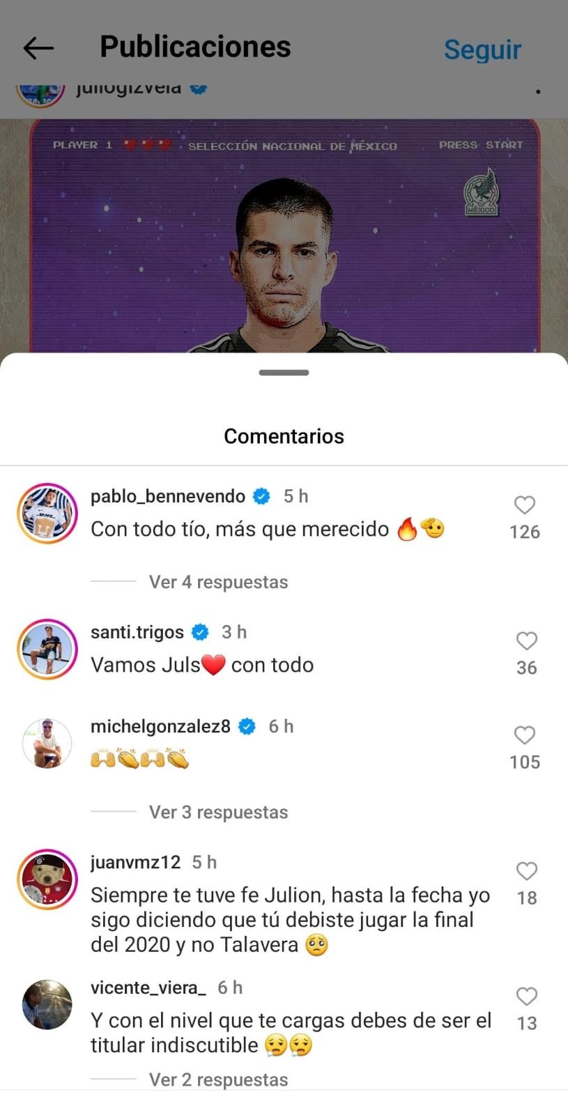 Los comentarios de sus compañeros y exentrenador 