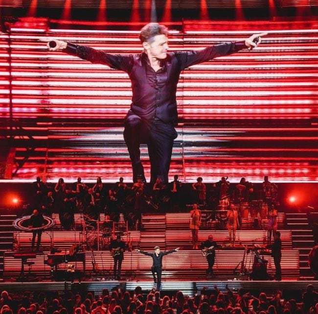 Luis Miguel en su concierto en Nueva York