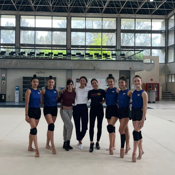 Entrenamiento de la Selección Mexicana de Gimnasia Rítmica 