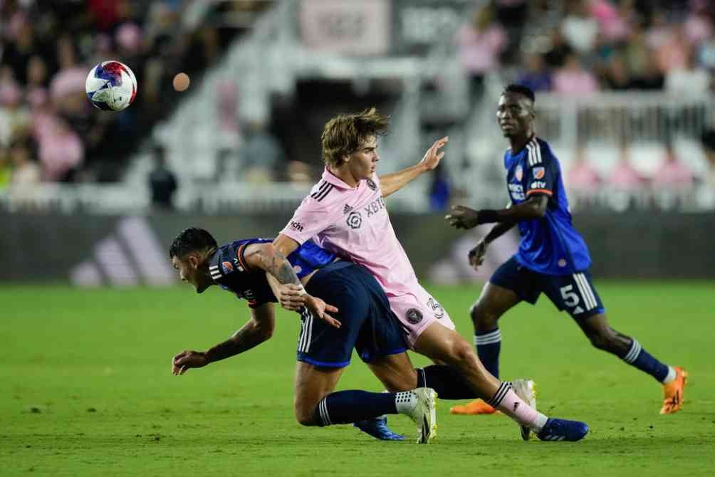 Benjamin Cremaschi del Inter Miami en el encuentro contra Cincinnati