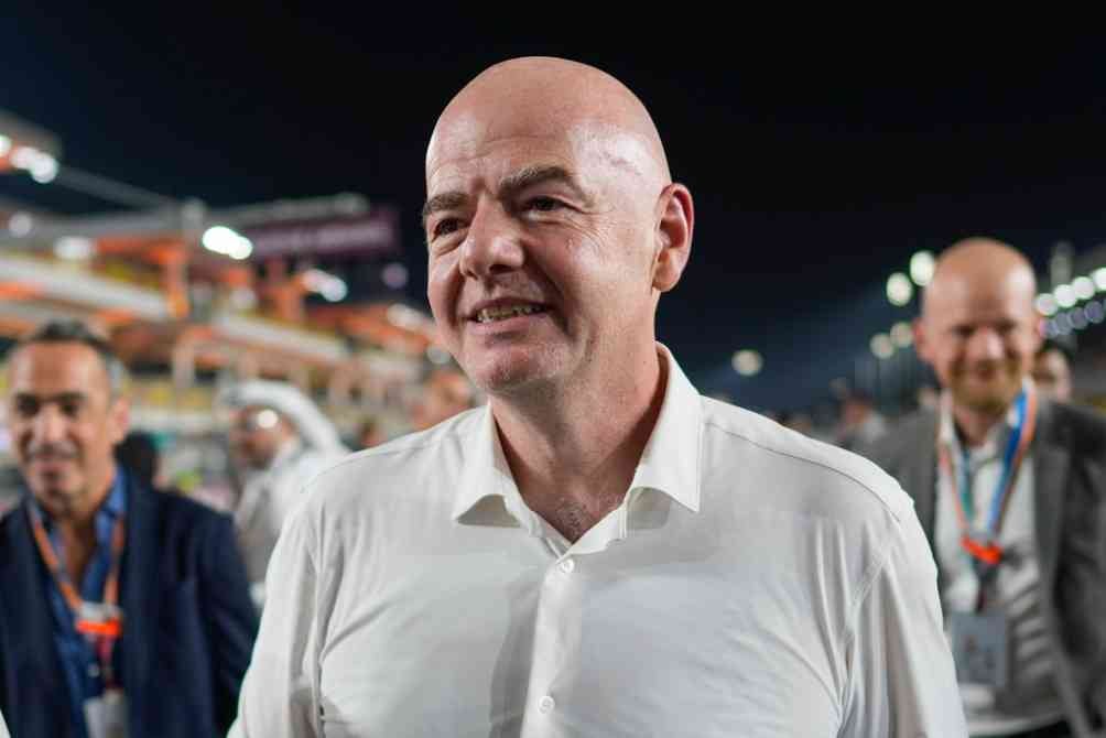 Gianni Infantino en el pasado Gran Premio de Qatar de Fórmula 1