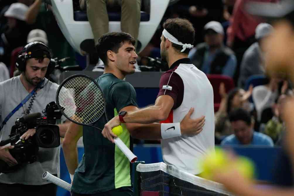 Dimitrov y Alcaraz se enfrentaron por el pase a cuartos de final 